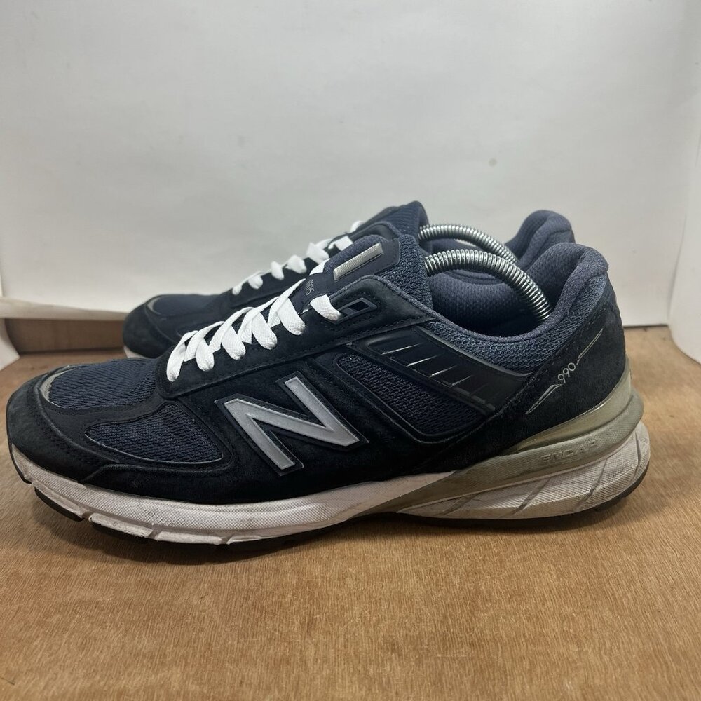 New Balance 990v5 Shoes Mens Size 12 Blue Made USA Running Sneakers M990NV5